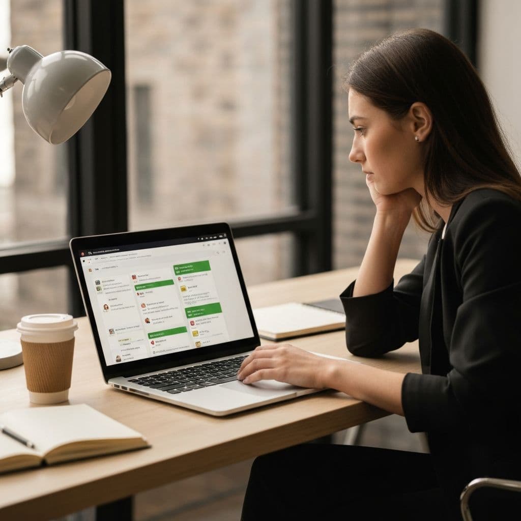 Split view showing a person overwhelmed by notification chaos versus calmly using Twintual's unified AI messaging inbox